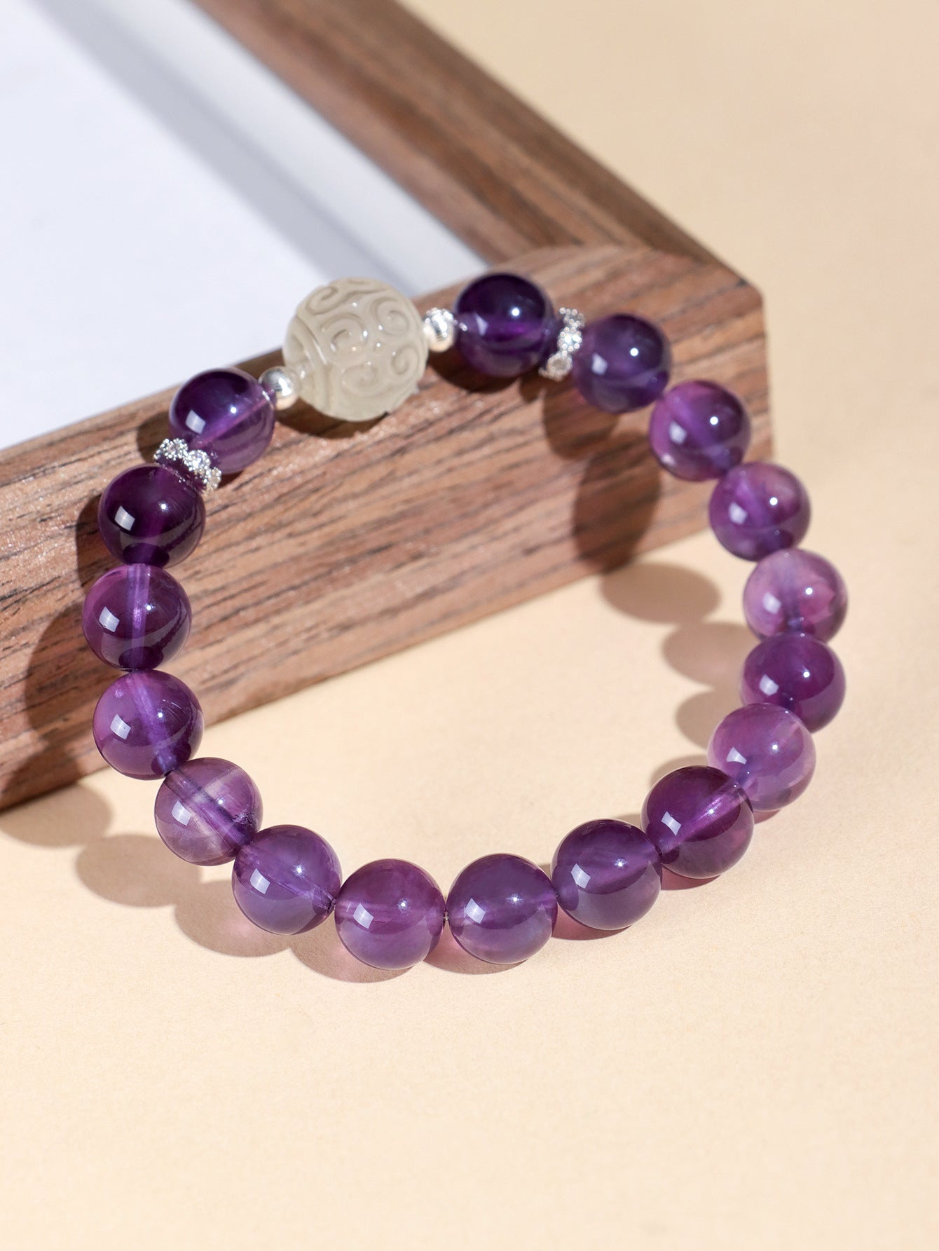 Planderful Fortune's Favor Bracelet – Natural Amethyst Beaded Design