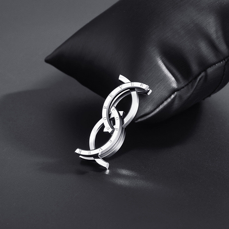 Planderful Everyday Genie Titanium Steel Ring For Men Does Not Fade Durable Modern Jewelry