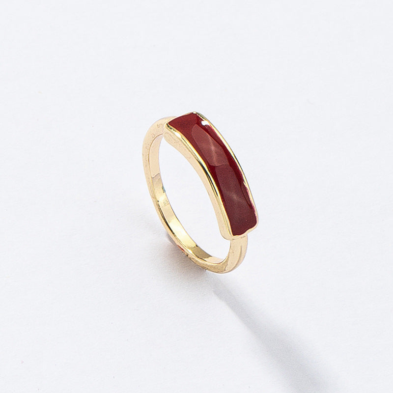 Glazed Ring Sets: Trendy Summer Jewelry Collection for Europe and America