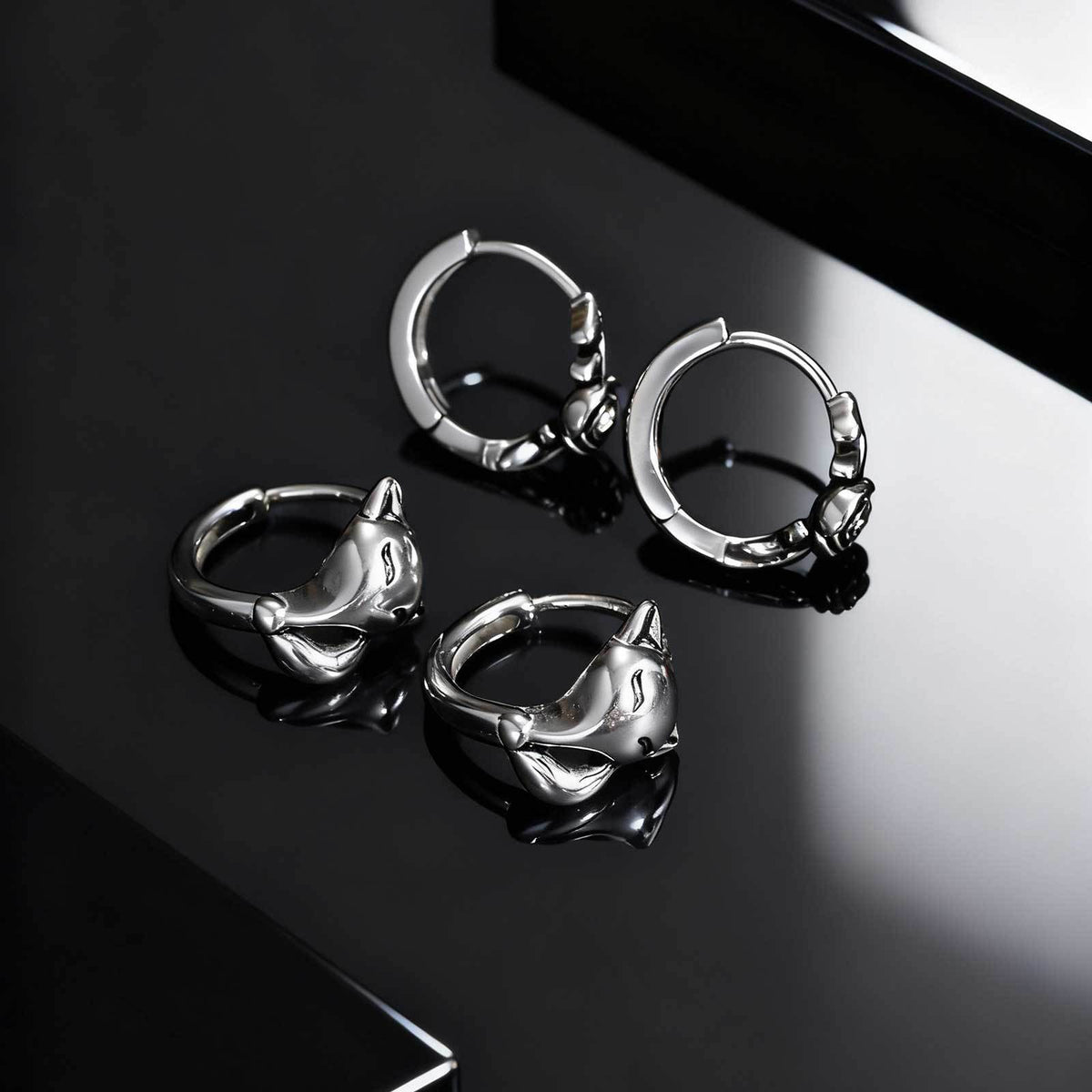Stainless Steel Zircon Earrings