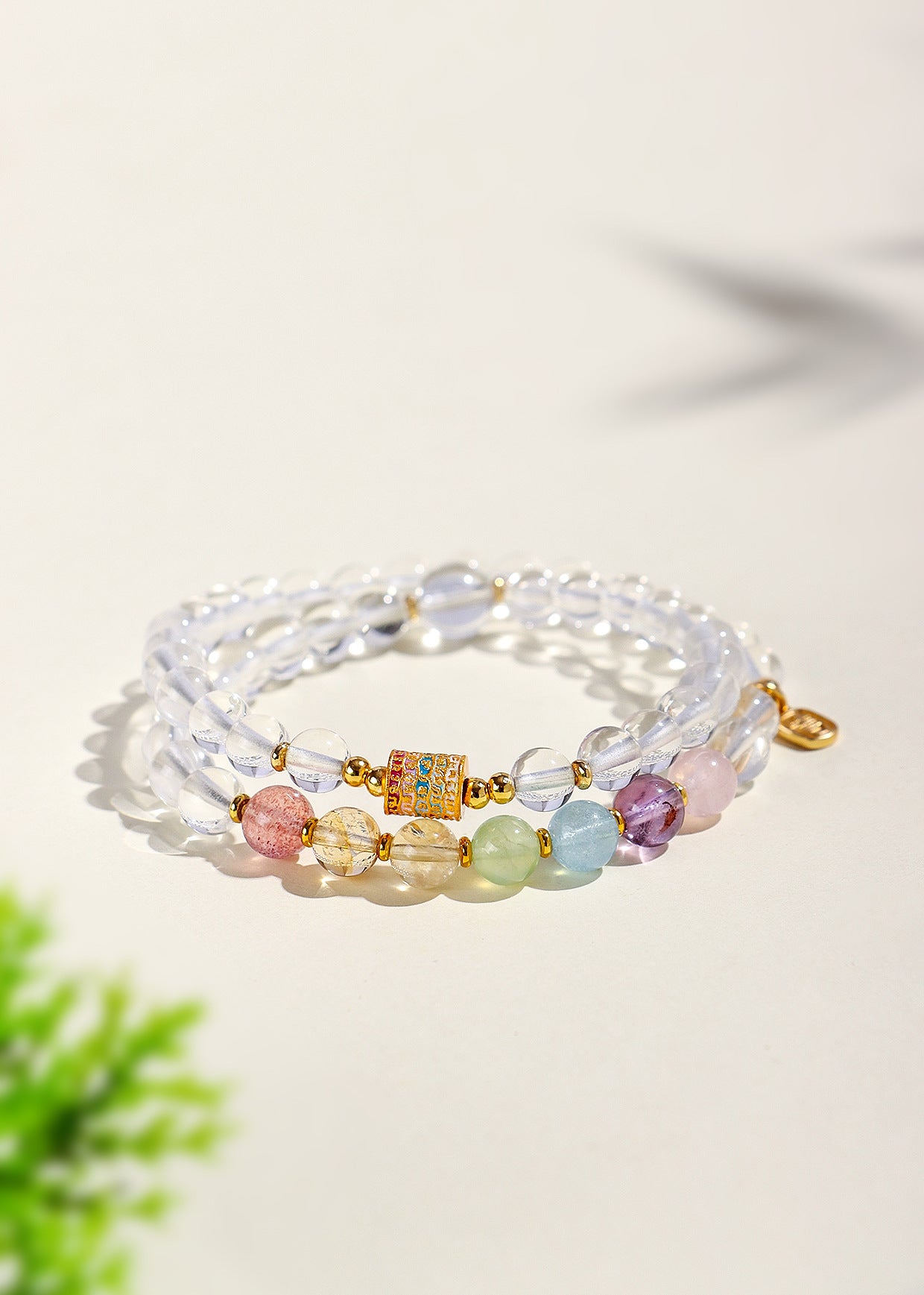 Planderful Fortune's Favor Bracelet – Colorful Amethyst and Crystal Design
