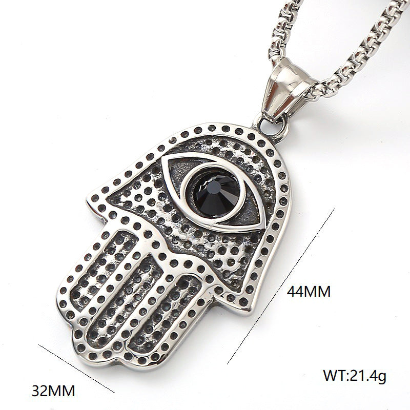 Minimalist Viking Stainless Steel Men's Pendant Necklace