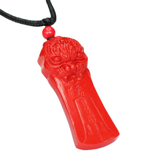 Vermilion Sand Pendant: Symbol of Prosperity and Protection