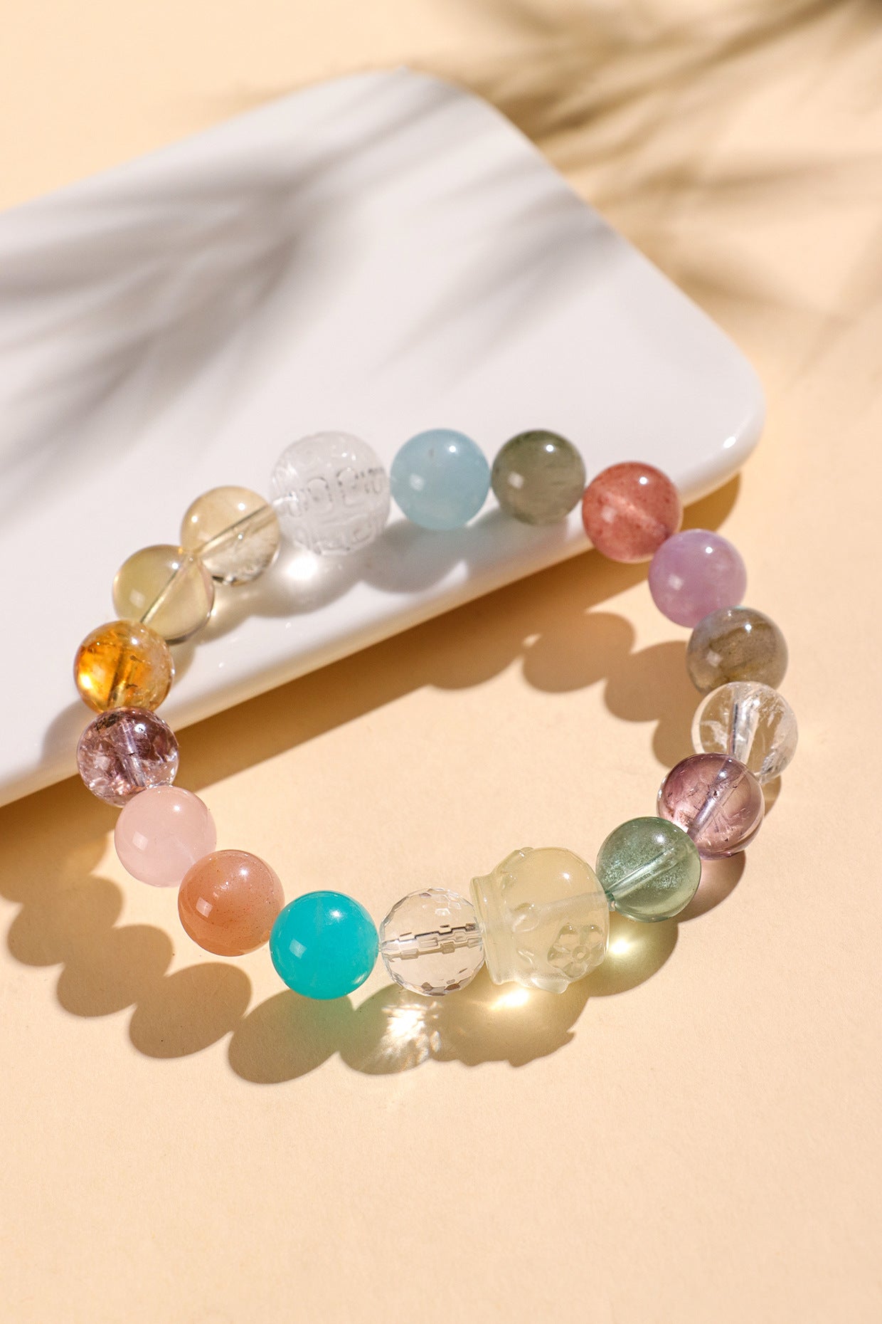 Planderful Fortune's Favor Bracelet – Elegant Aquamarine Crystal Design