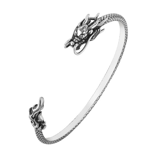 Retro Dragon Titanium Steel Bracelet Unisex For Men And Women Durable Statement Planderful