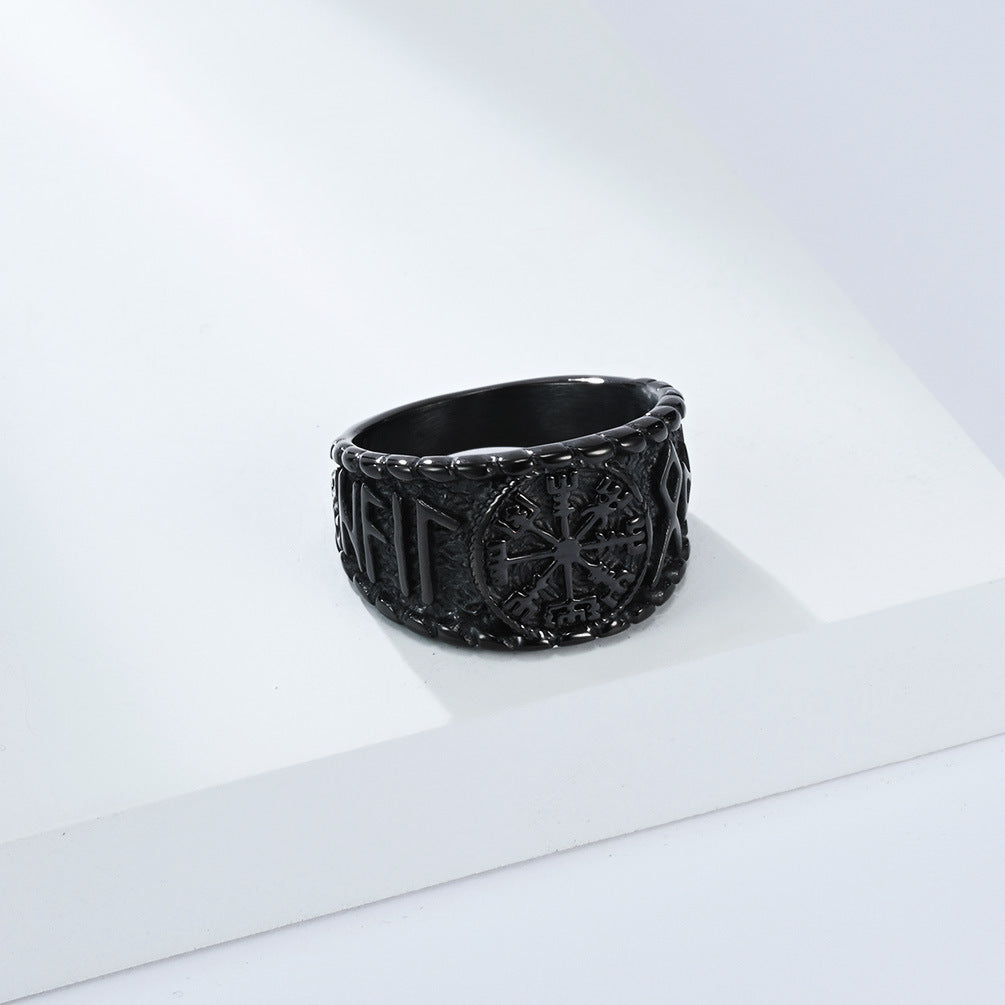 Planderful Viking Ring For Men Durable Rune Jewelry