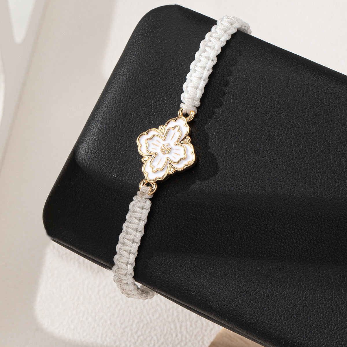 Elegant Four-Leaf Clover Bracelet for Women by Planderful