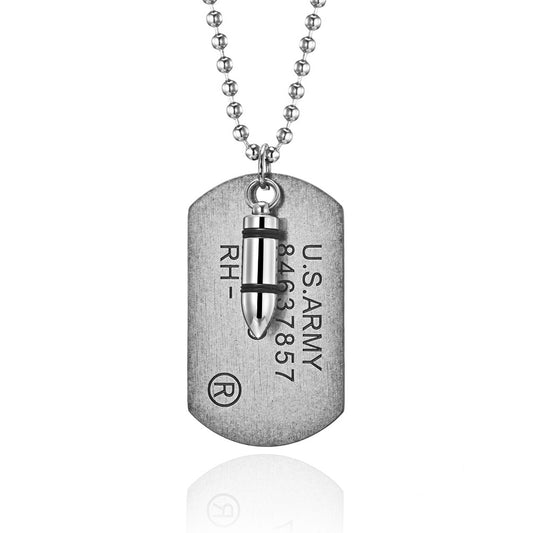 European And American Hipsters Bullet Stainless Steel Necklace