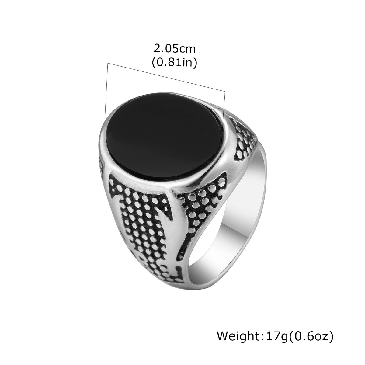 Stainless Steel Zolefelka Sword Double Sword Ring