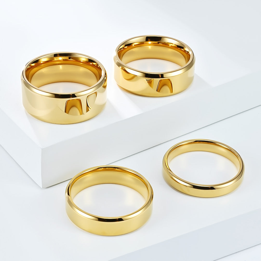Modern Stainless Steel Ring — Gold / Silver / Black