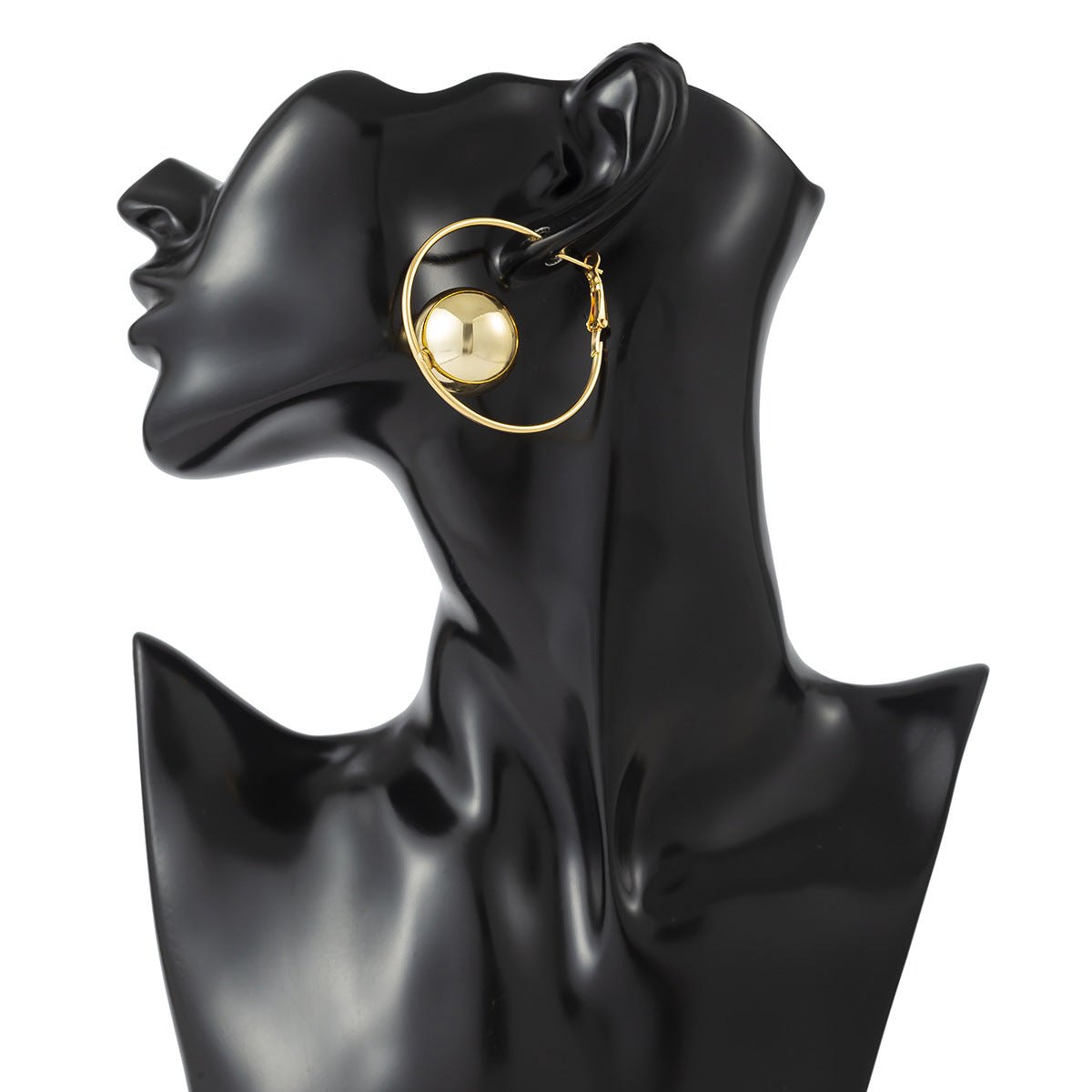 Funky Hollow Ring Stud Earrings - Vienna Verve Collection