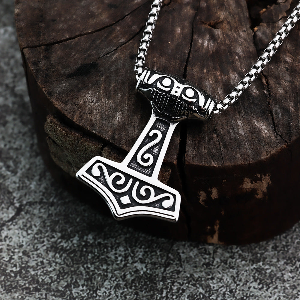 Cross-Border Nordic Viking Pendant Stainless Steel Jewelry