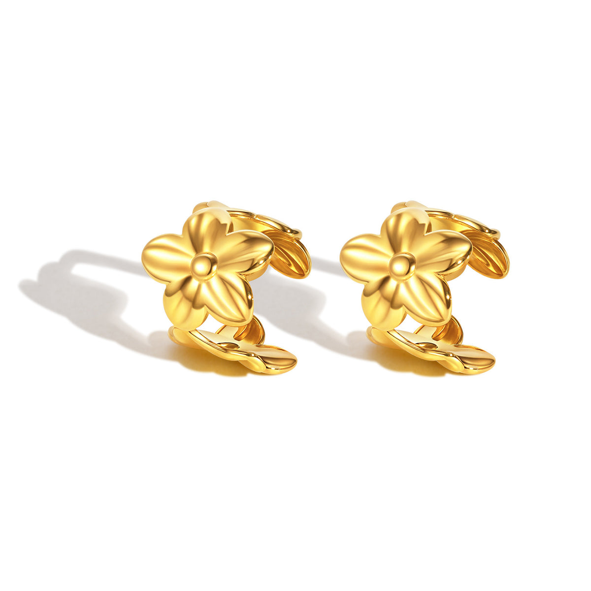 Stainless Steel Zircon Geometric Earrings