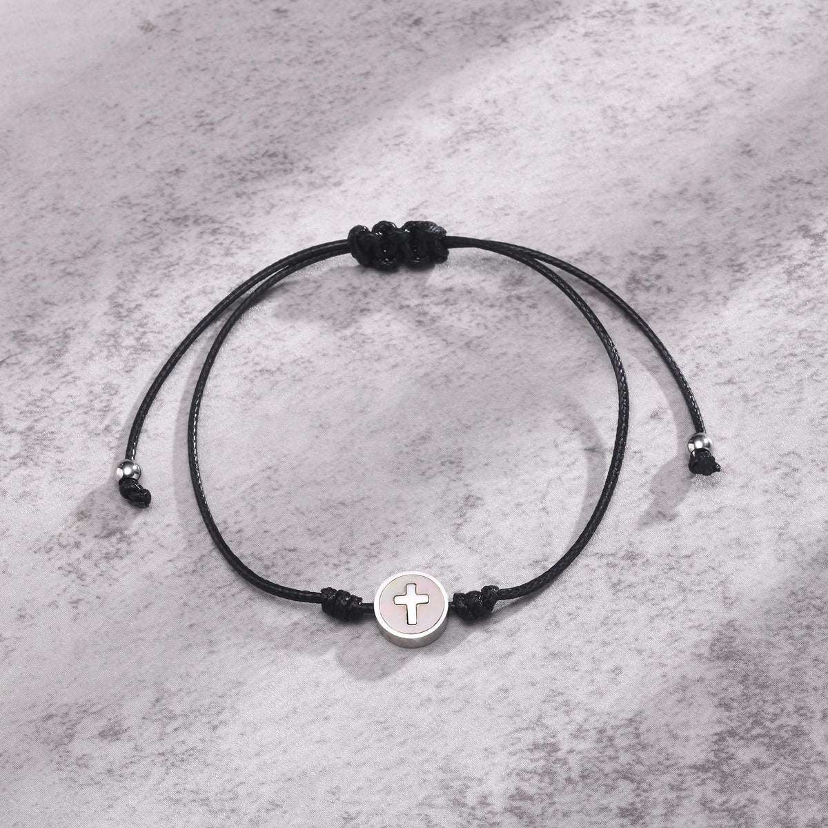 Cross Braided Adjustable Stainless Steel Bracelet