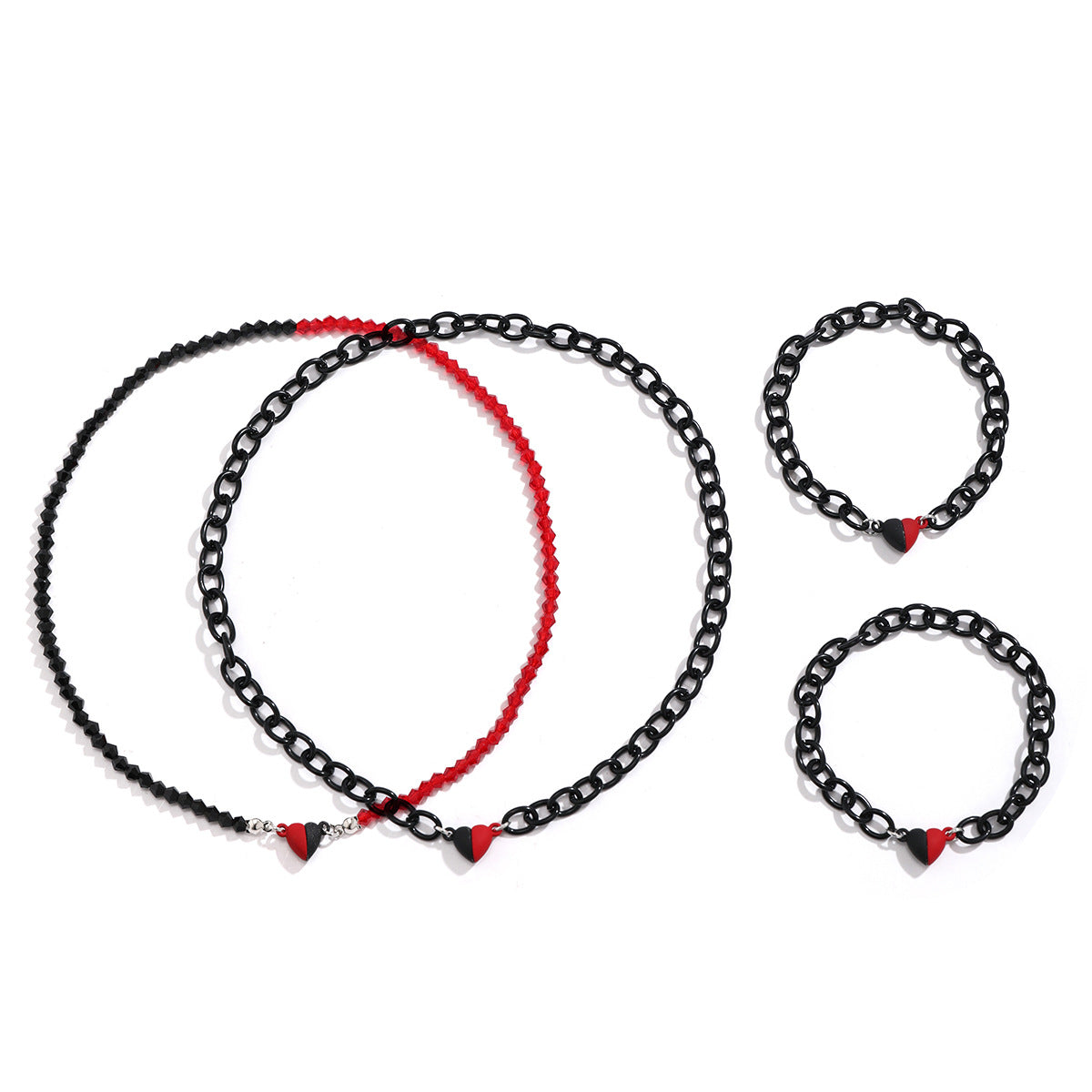 Magnetic Heart Necklace Set from Vienna Verve Collection