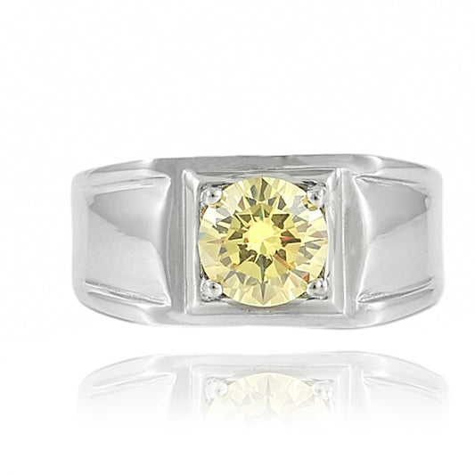 Trendy Titanium Steel Multicolor Gemstone Ring for Men and Women - Fashionable Everyday Wear