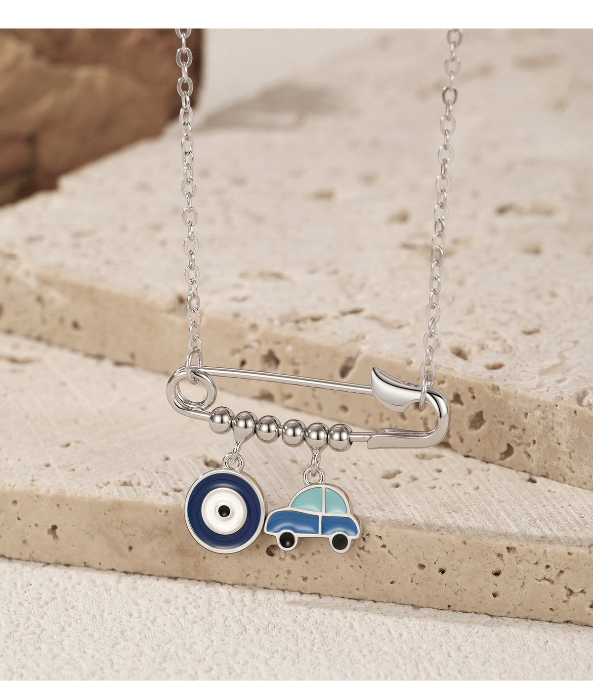 925 Sterling Silver Geometric Necklace