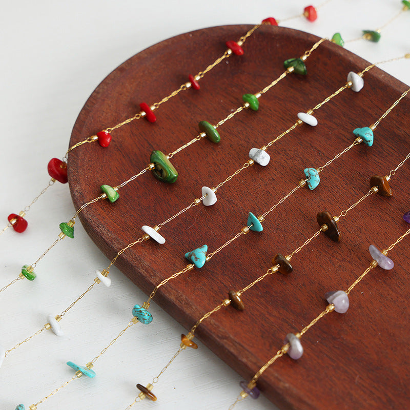 Tiger's Eye Handmade Necklace with Simple Design - High-End Women's Jewelry