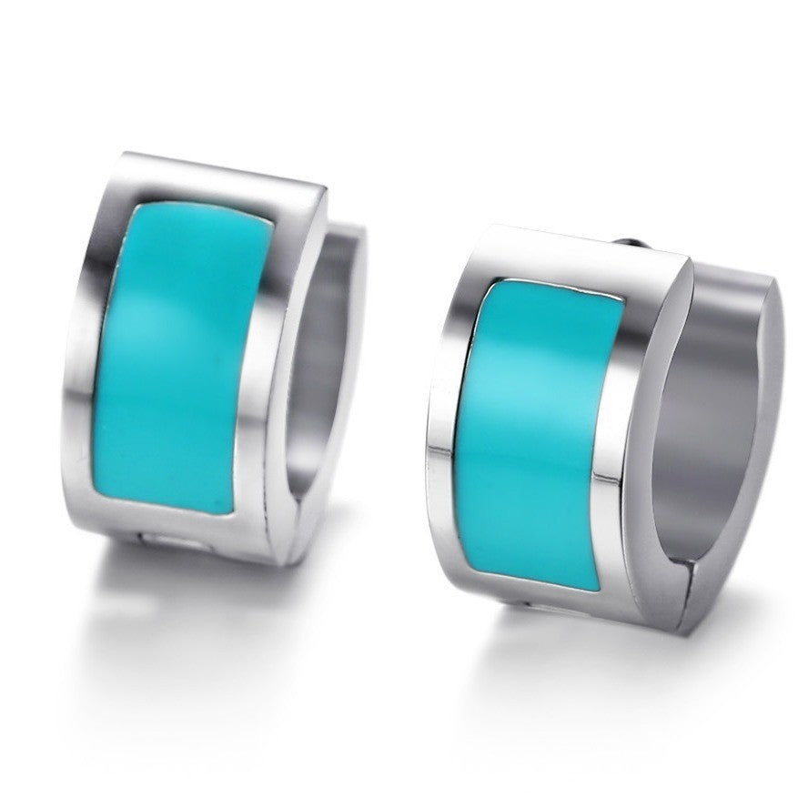 Fashion Trend Ear Buckles Korean Women's Titanium Earrings