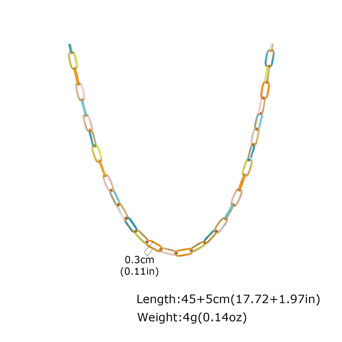 Stainless Steel Bohemian Color Oil Drop Bracelet Necklace
