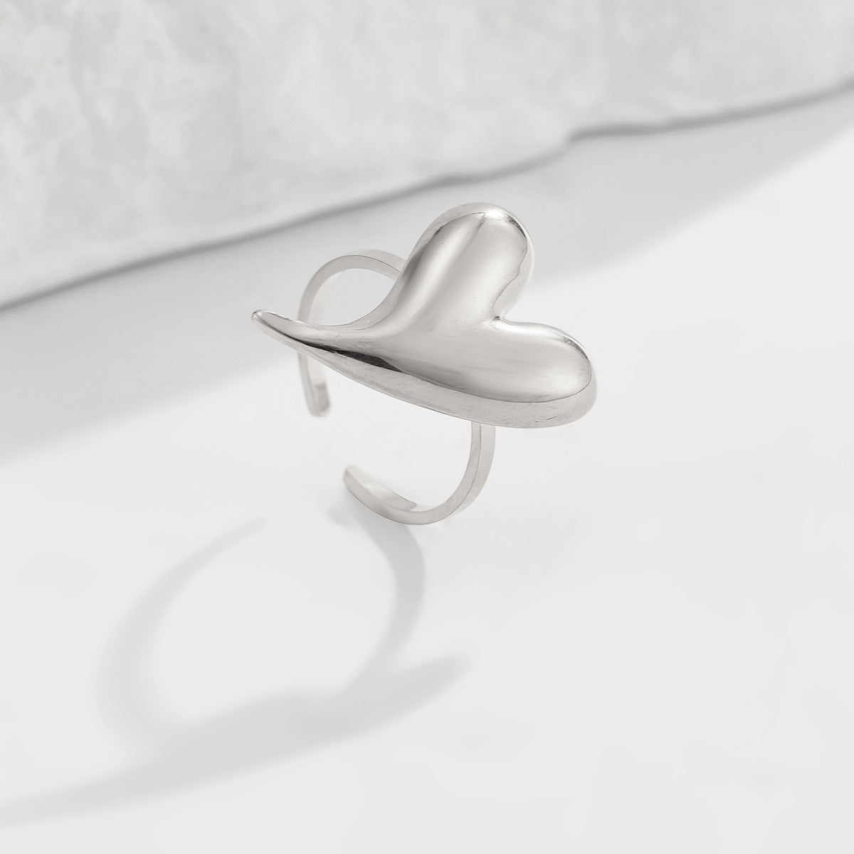 Planderful Vienna Verve 3D Love Ring Open Geometric Statement For Fashion Forward Women