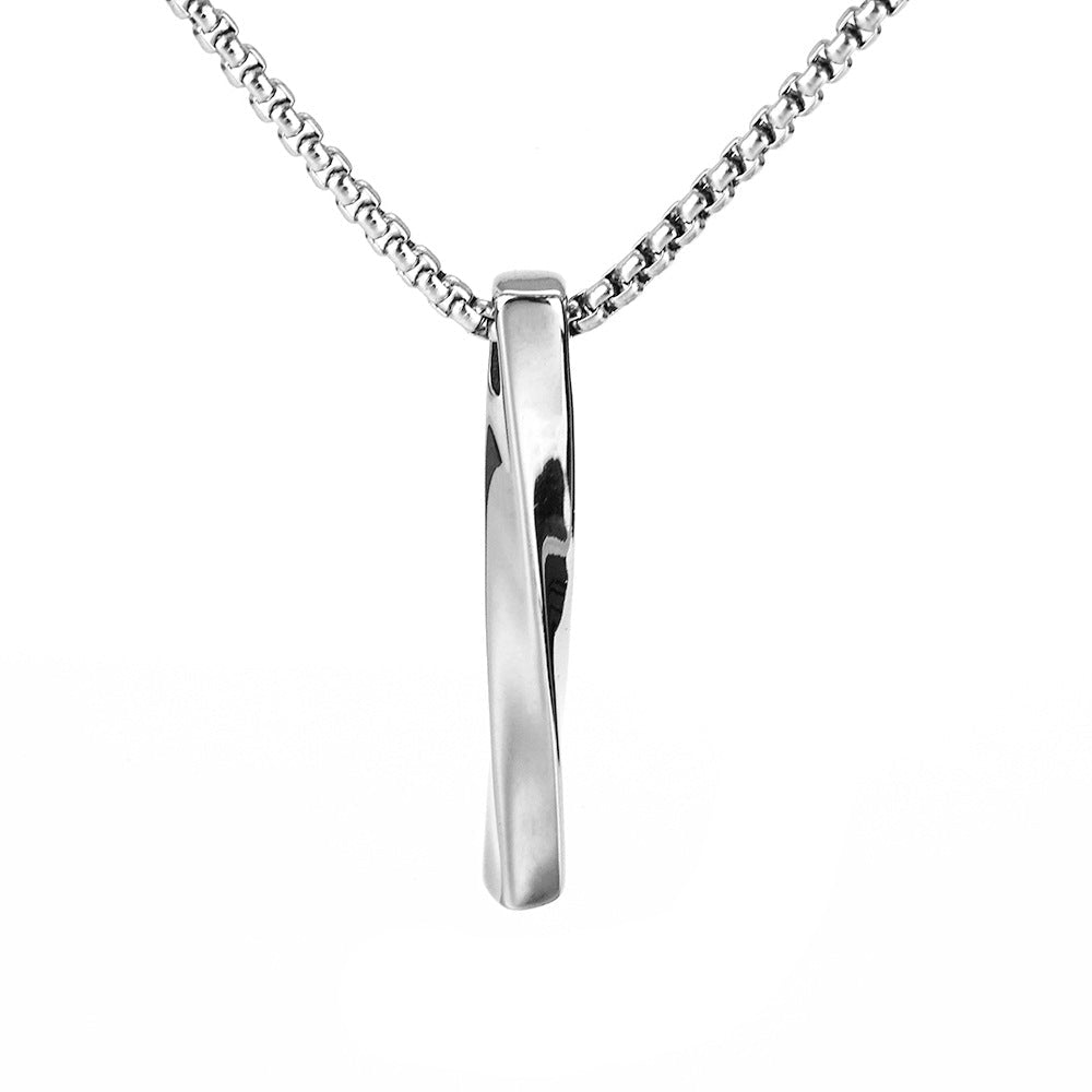 Punk Cross Stainless Steel Men's Pendant Necklace