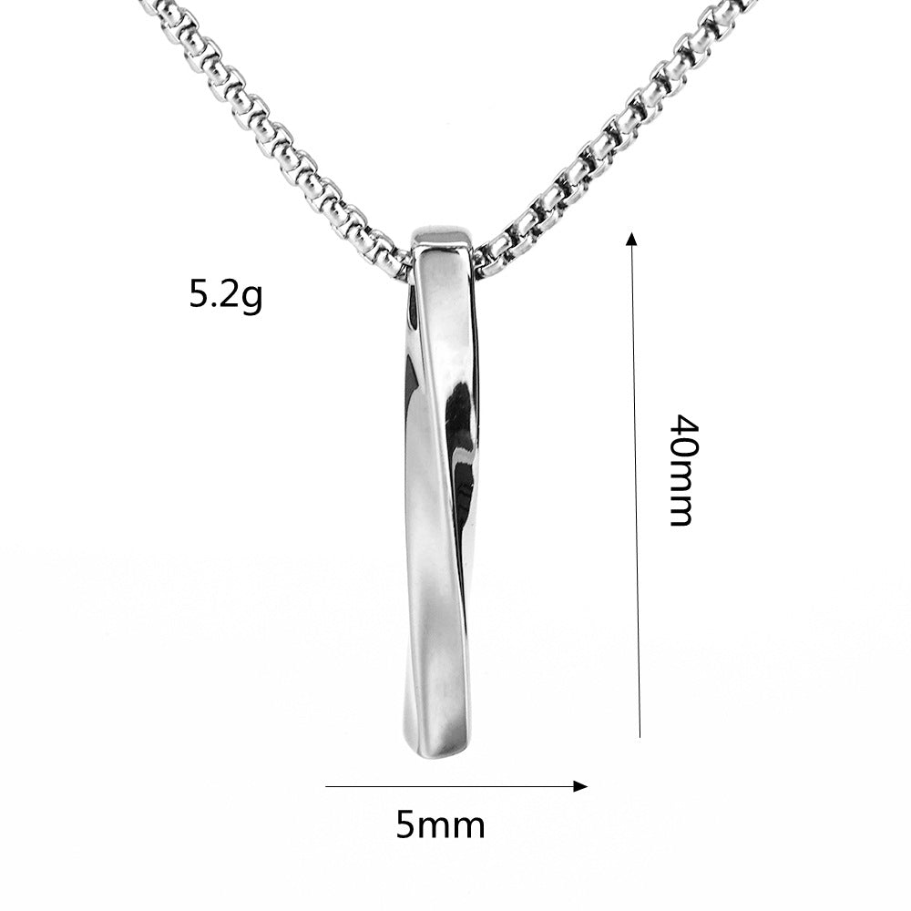 Punk Cross Stainless Steel Men's Pendant Necklace