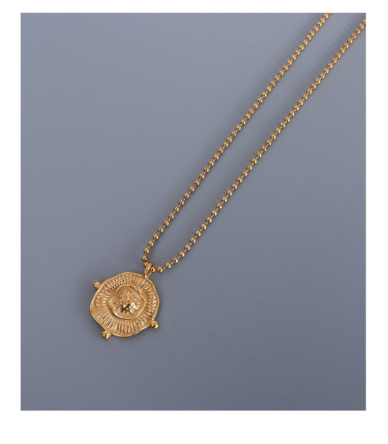 Elegant Titanium Steel Necklace with 18k Gold Plating