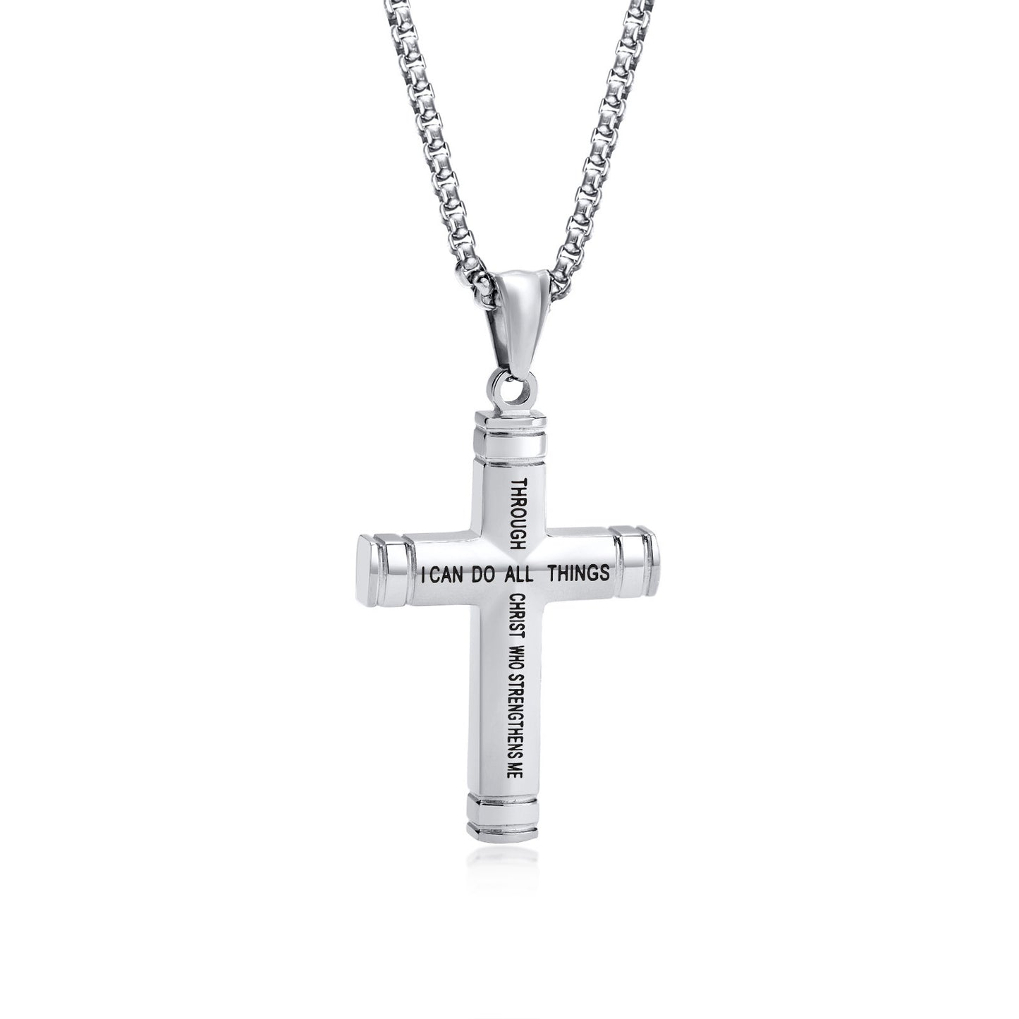 European And American Men's Fashion Titanium Steel Cross Pendant