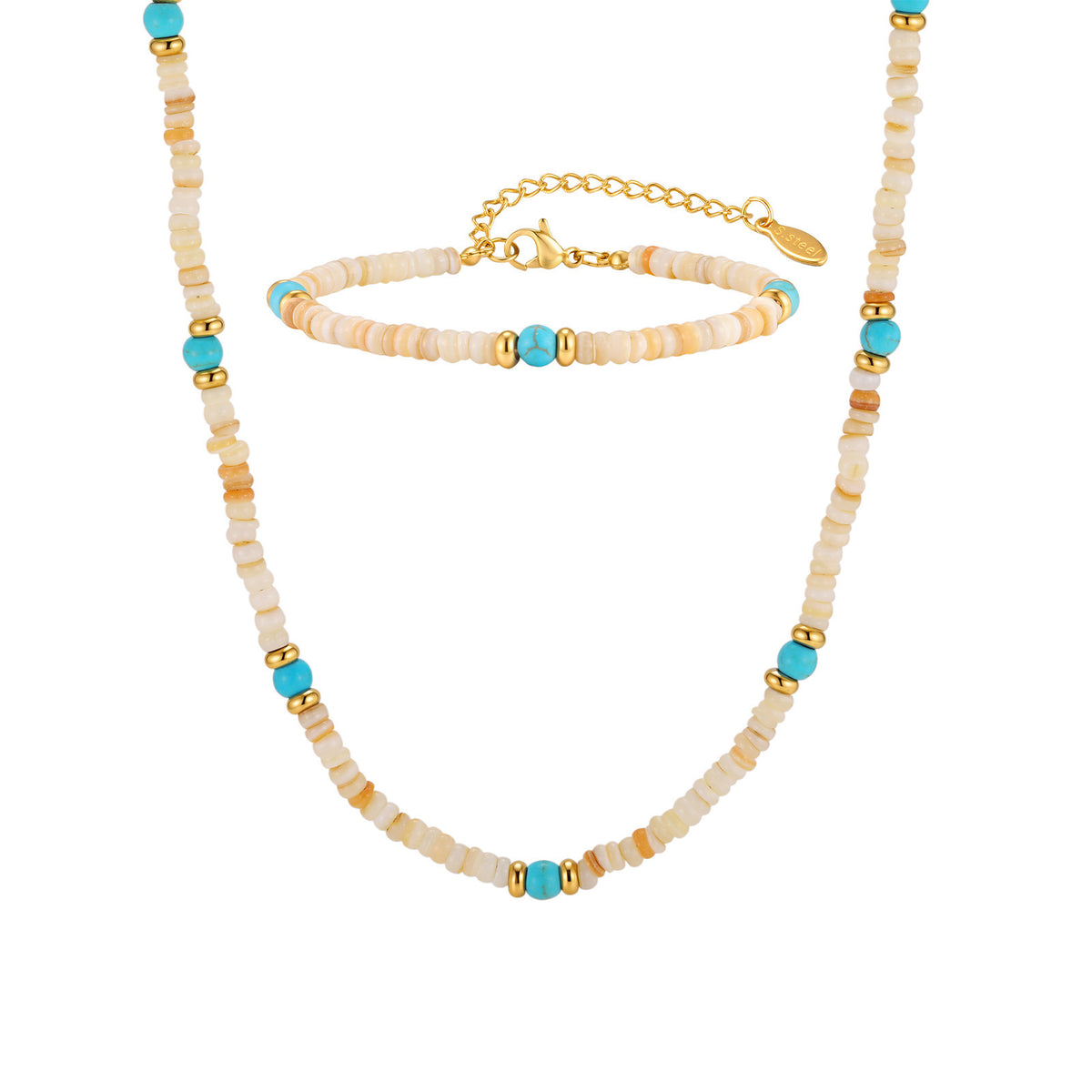 Turquoise Stainless Steel Bracelet