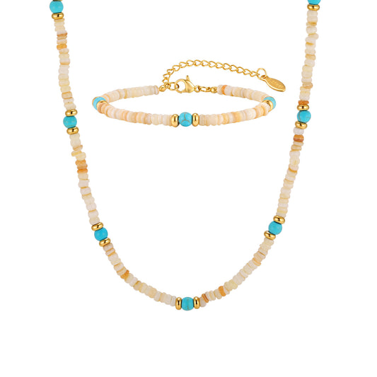 Turquoise Stainless Steel Bracelet