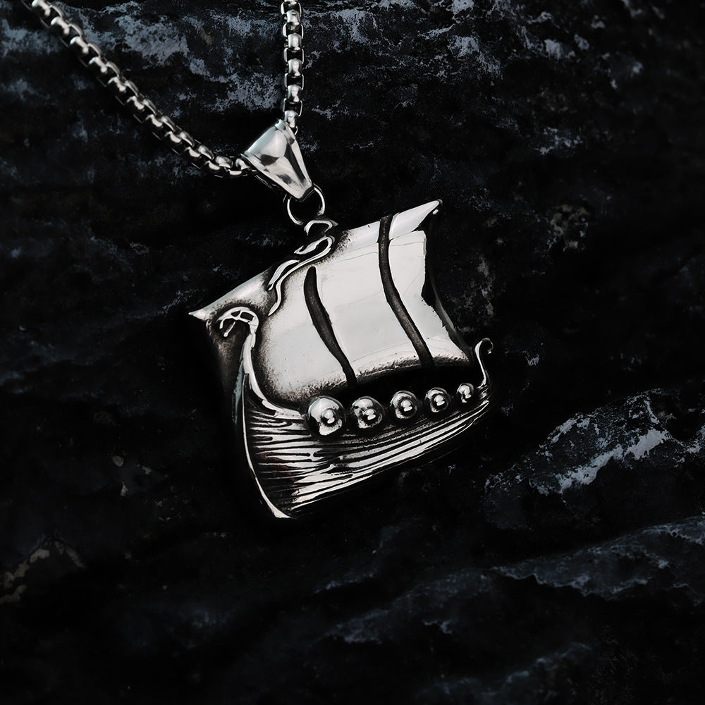 European And American Jewelry Titanium Steel Pendant Necklace