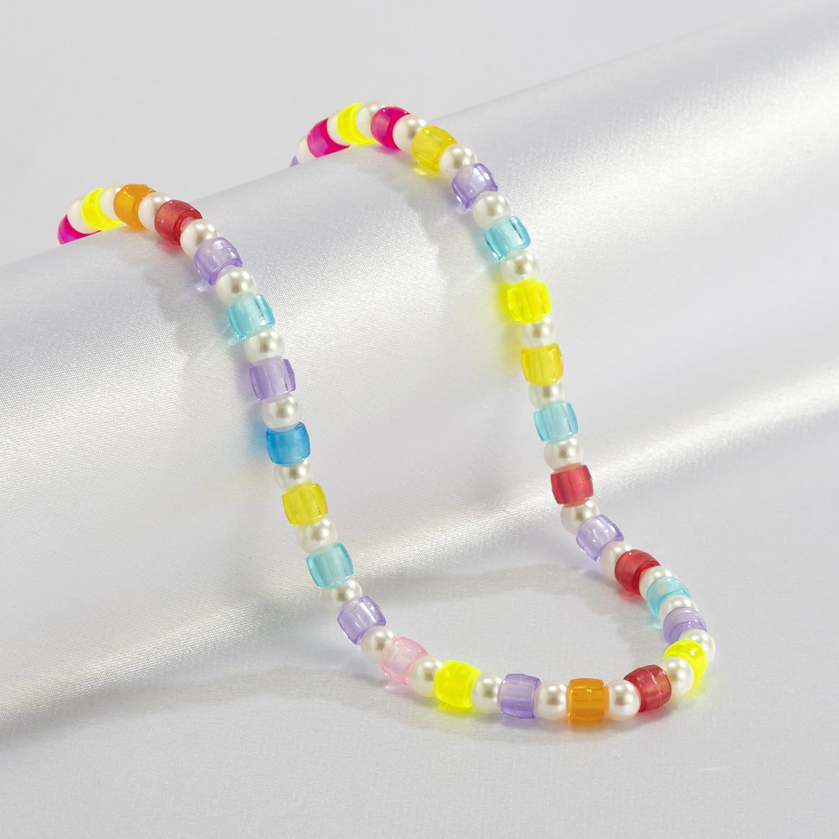 Planderful Vienna Verve Geometric Bead Necklace Retro Versatile Round Bead Statement For Fashion Lovers