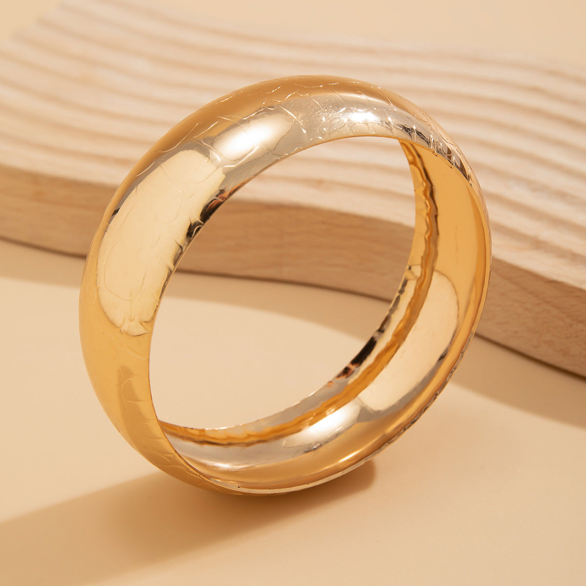 Stacked Smooth Bracelet Irregular Color Smudged Bracelet