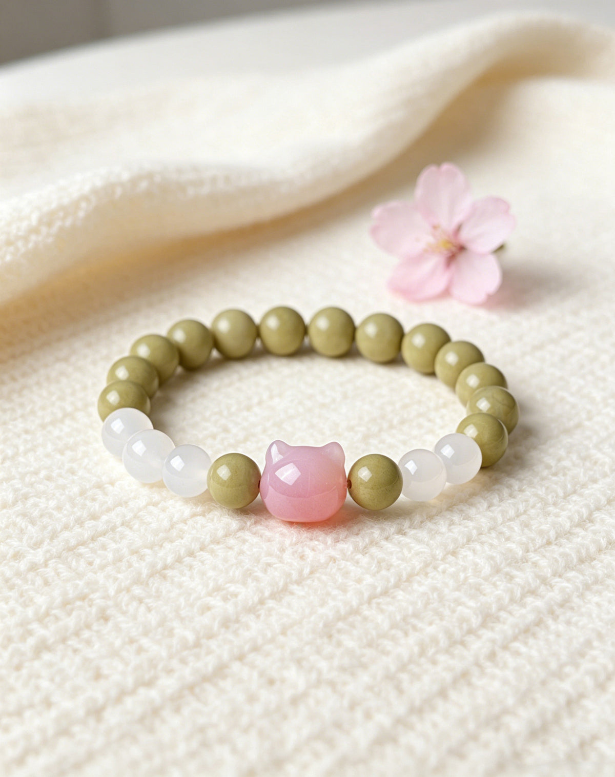 Agate Cat Bracelet