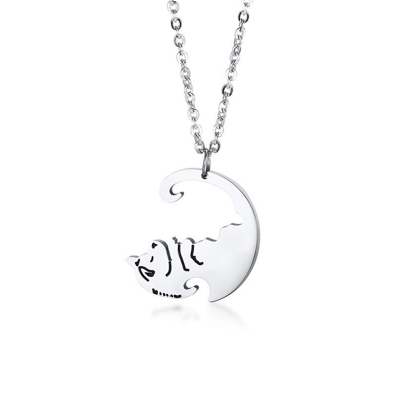 Black Stainless Steel Pendant Unisex
