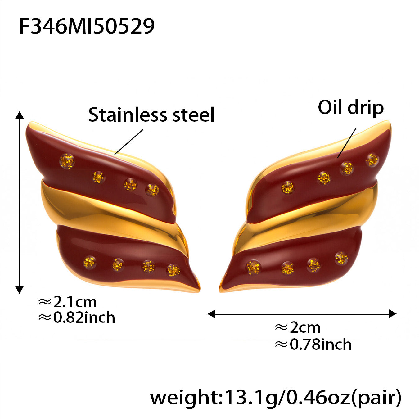 Planderful Geometric Color Matching Drip Earrings For Women