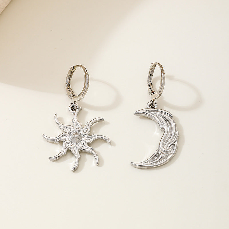 Planderful Vienna Verve Earrings – Unique Asymmetrical Star Moon Design