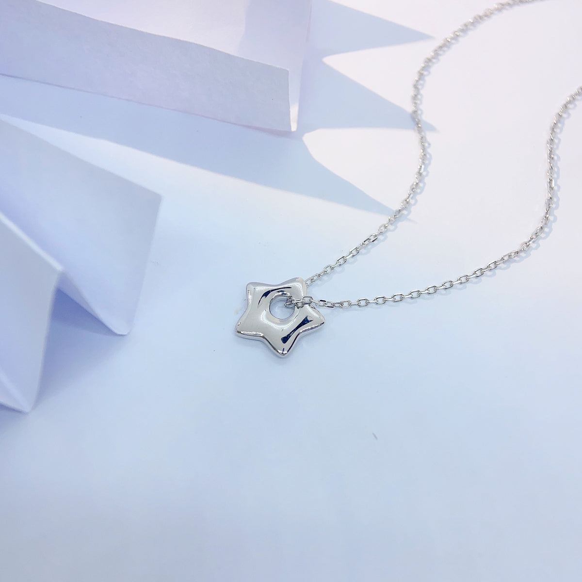 Star Trendy 925 Sterling Silver Women's Pendant Necklace