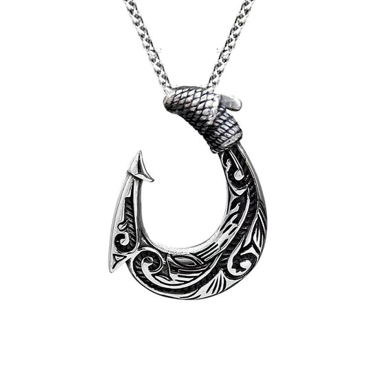 Punk Viking Anchor Stainless Steel Men's Pendant Necklace