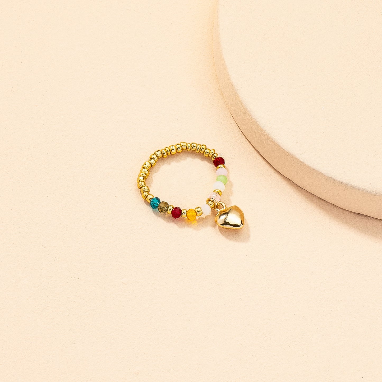 Vienna Verve Love Ring: Stylish Beaded Jewelry for Fashionable Women