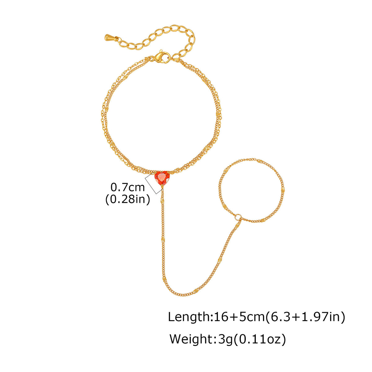 Zircon Stainless Steel Bracelet for Women