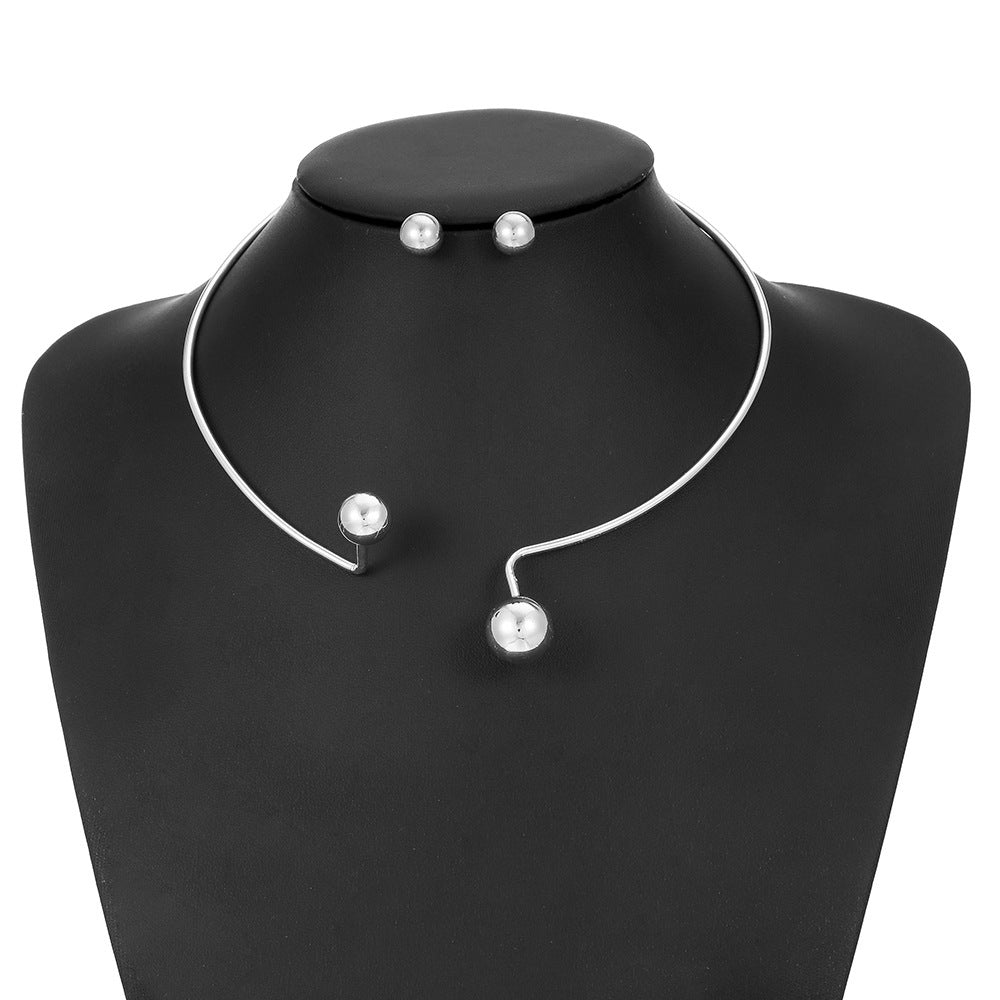 Planderful Savanna Rhythms Necklace – Elegant Metal Water Drop Design