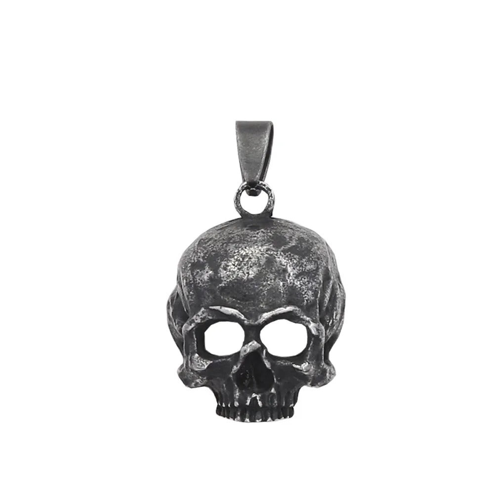 Punk Skull Stainless Steel Pendant Necklace
