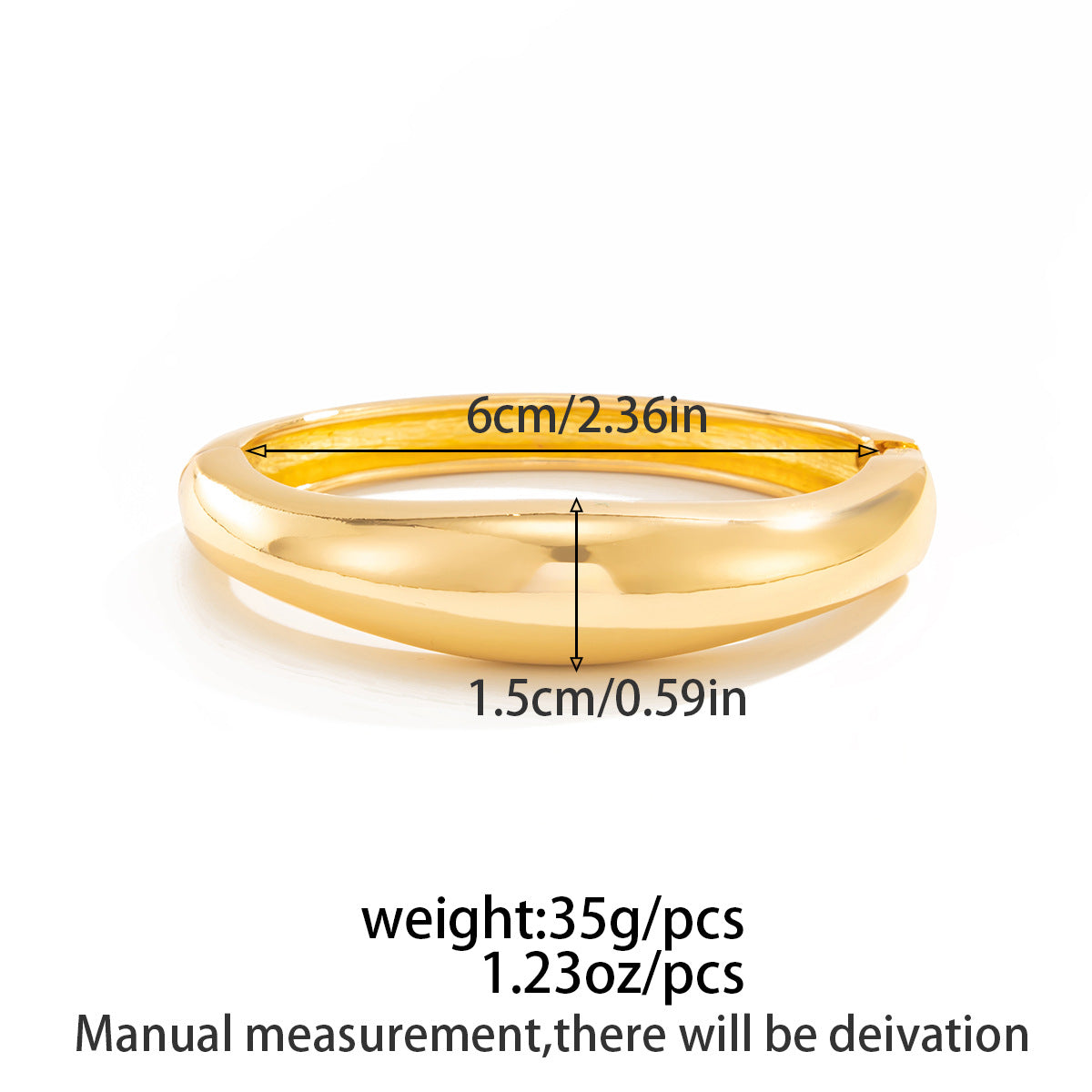 Planderful Vienna Verve Insta Bracelet For Women Glossy Simple Style Statement Jewelry