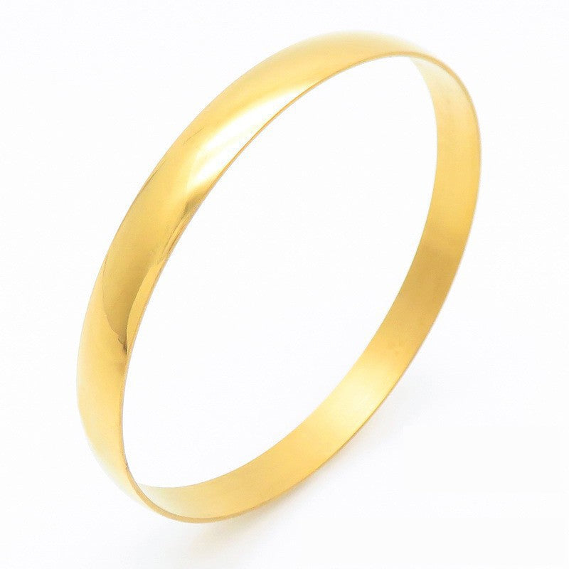 Stacking – Smooth Stainless Steel Women's Diy Bracelet