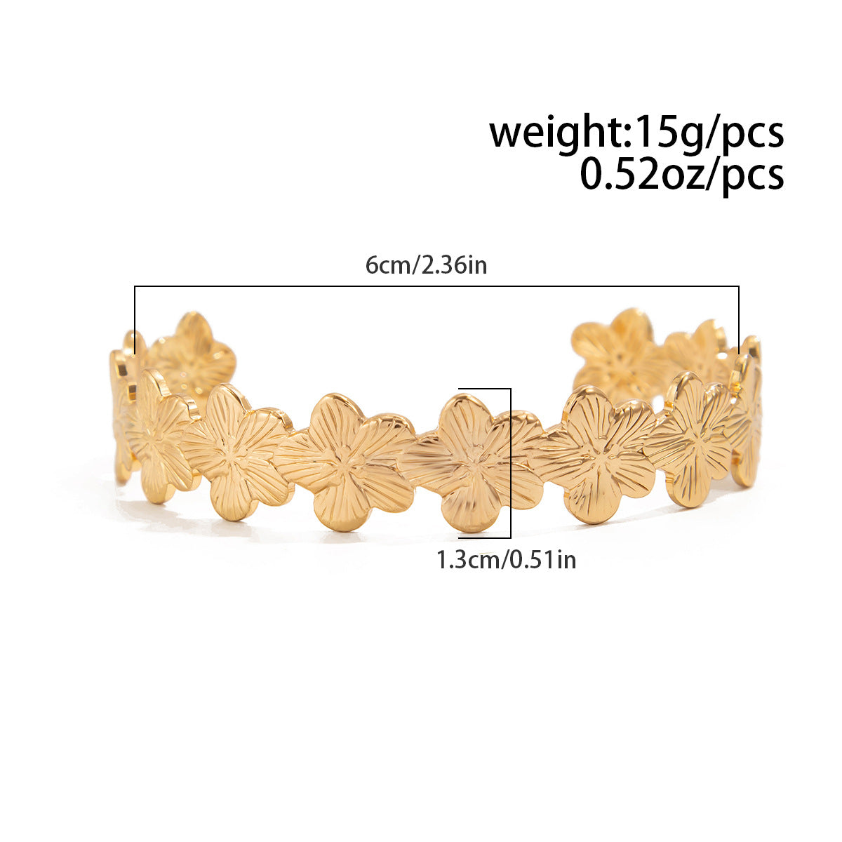 Planderful Vienna Verve Beach Ocean Scallop Opening Bracelet For Women Versatile Flower Jewelry