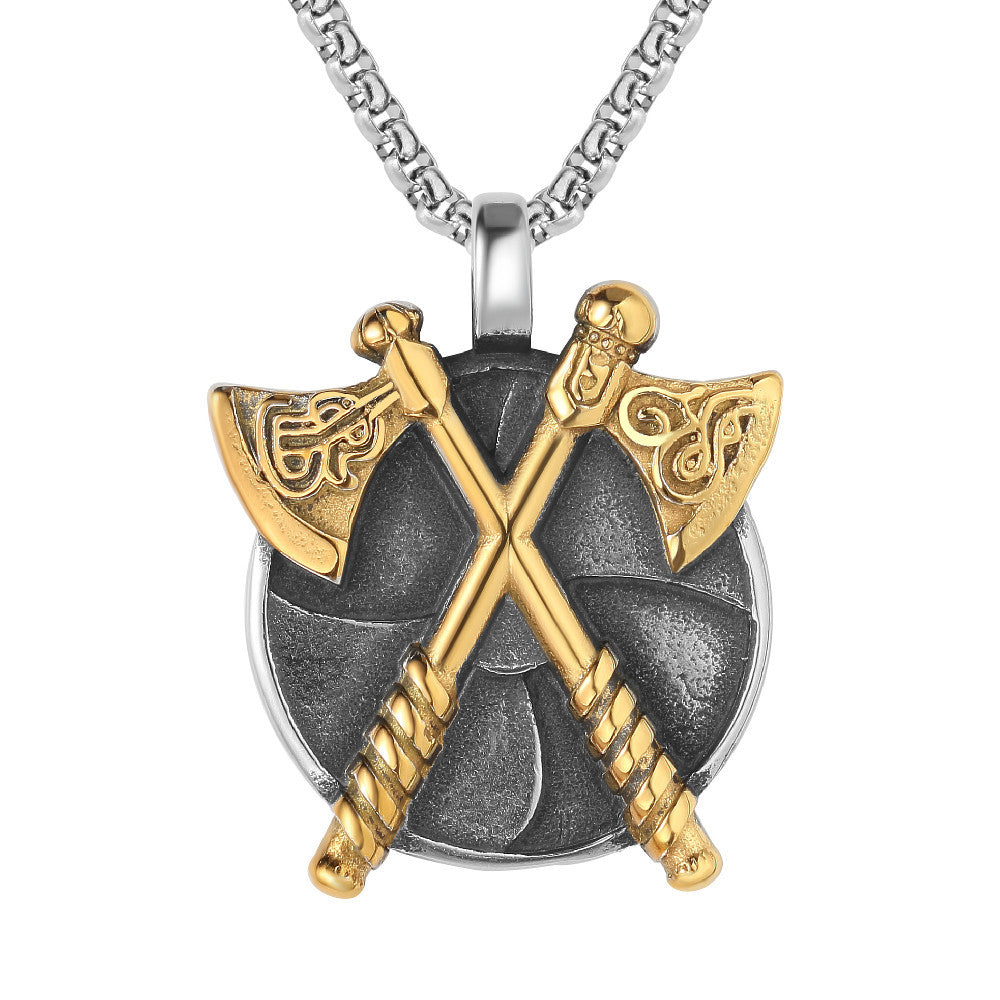 Viking Axe Pendant Titanium Steel By Planderful For Men And Women Unisex Protection Statement