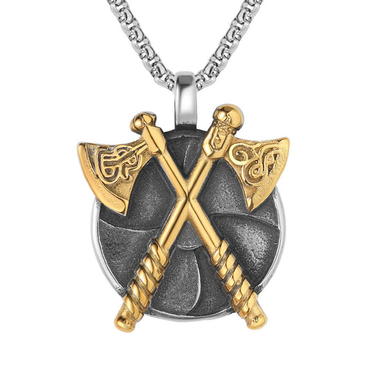 Viking Axe Pendant Titanium Steel By Planderful For Men And Women Unisex Protection Statement