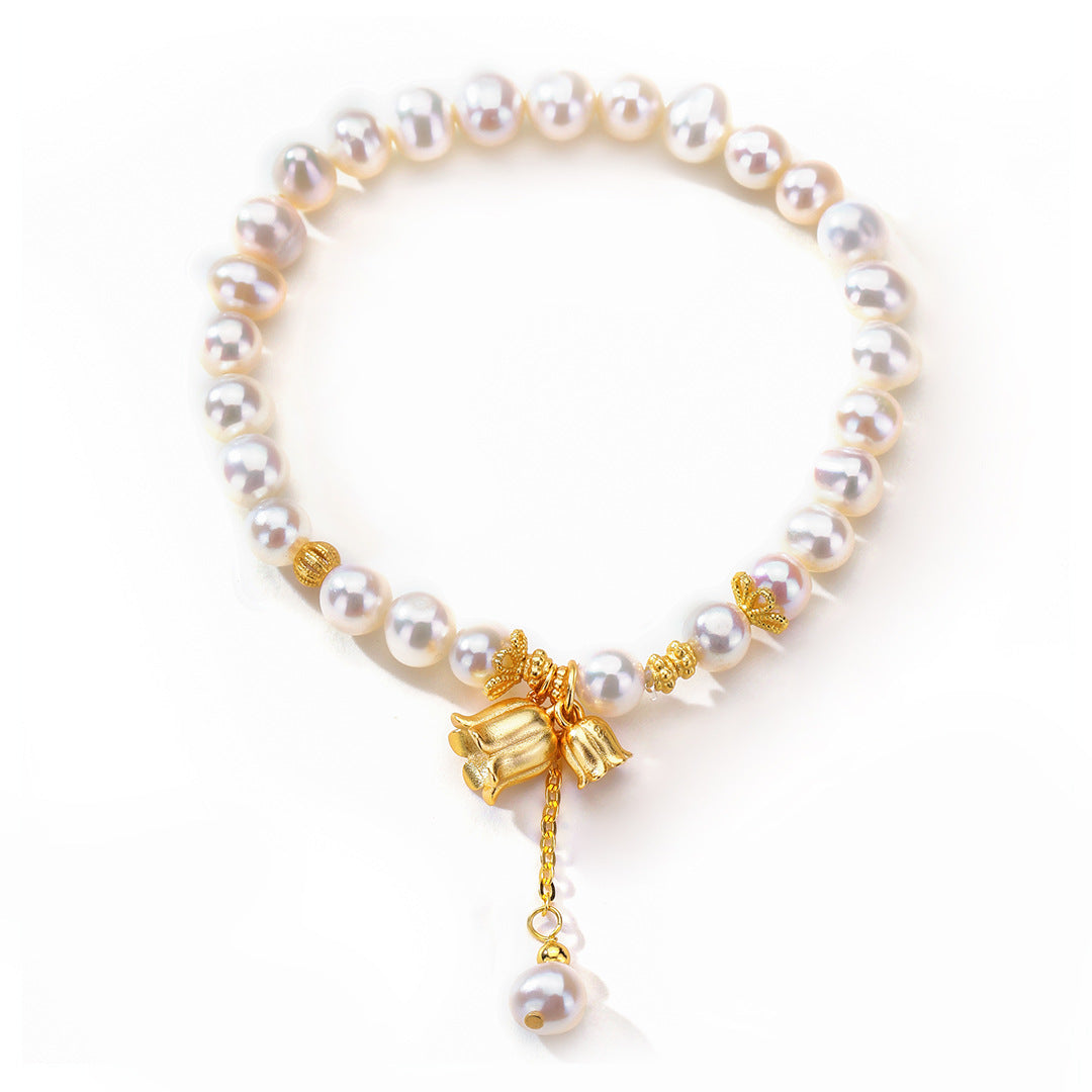 Pearl Super 925 Sterling Silver Bracelet